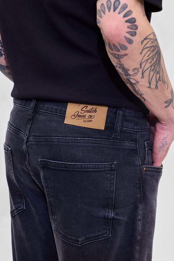 Charcoal Grey Slim Fit Jeans - Image 4